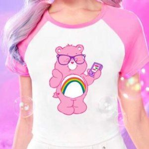 NWT Care Bears Raglan Sleeve Top